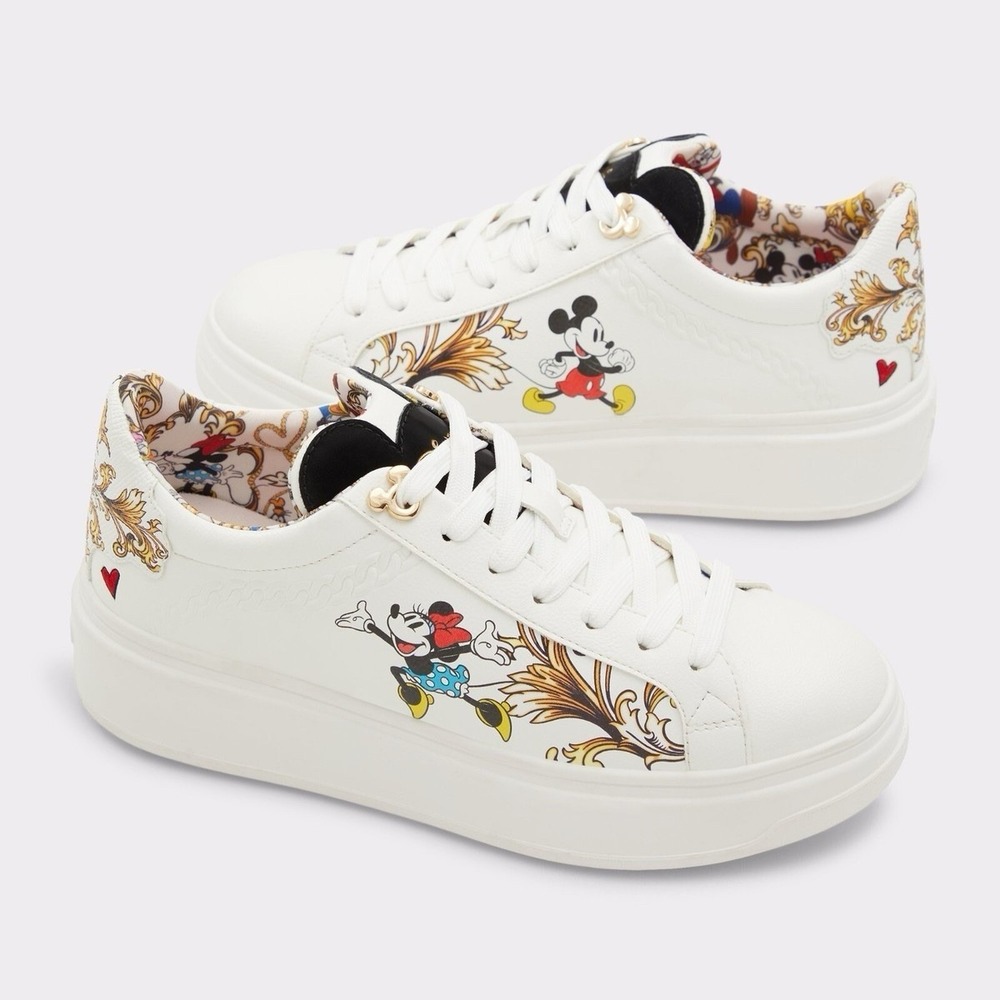 DISNEY X ALDO D100 LOW TOP SNEAKER MICKEY MINNIE WOMEN Size 8.5 Disney Adult